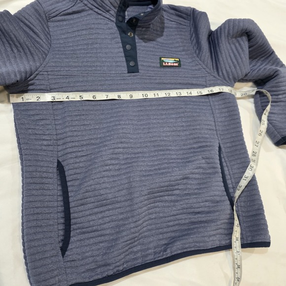 LL Bean Womens Airlight Sweater Size Xs Petite Blue Gorpcore Outdoor Hiking - Picture 6 of 7